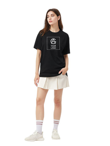 240GSM Dropped Shoulder Round Neck T-shirt