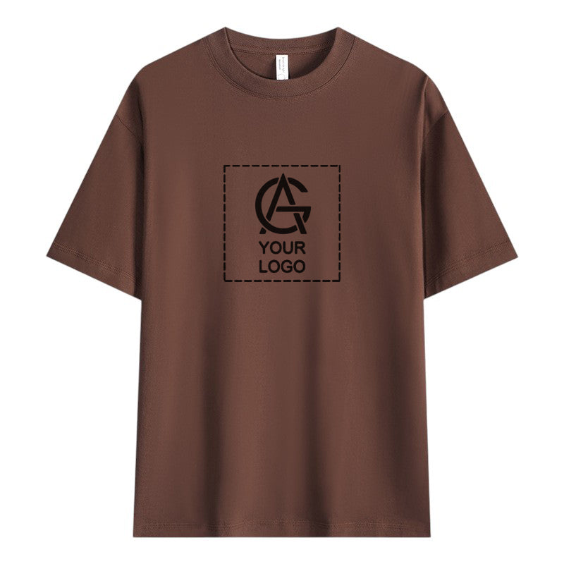 240GSM Dropped Shoulder Round Neck T-shirt