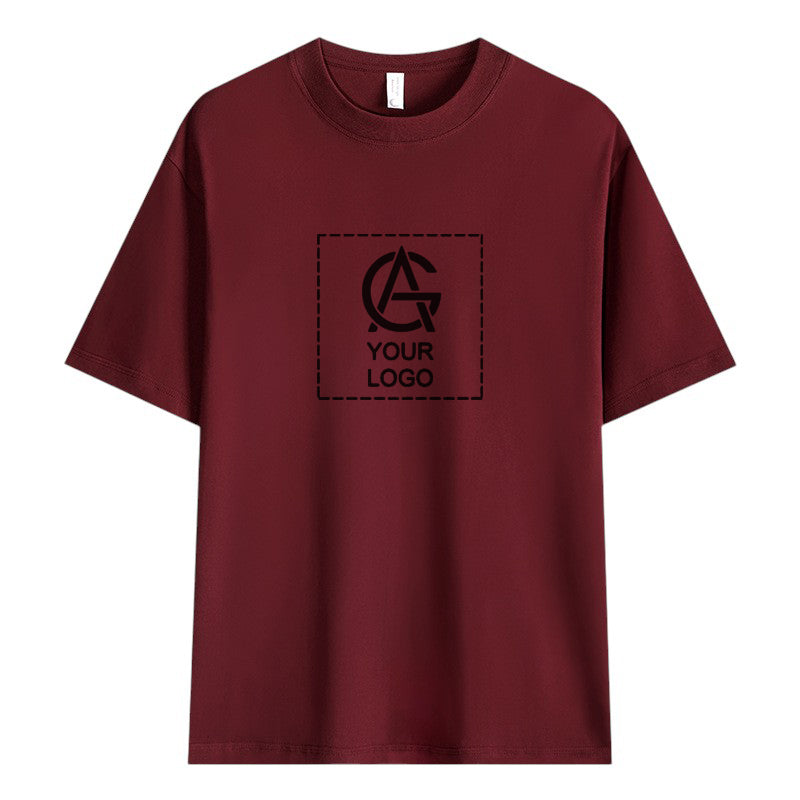 240GSM Dropped Shoulder Round Neck T-shirt
