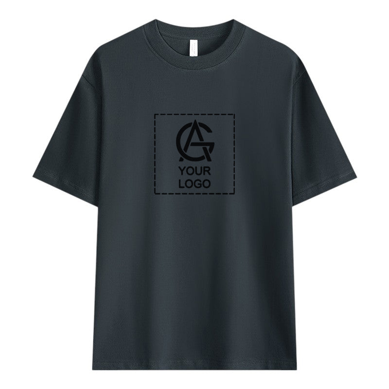 240GSM Dropped Shoulder Round Neck T-shirt