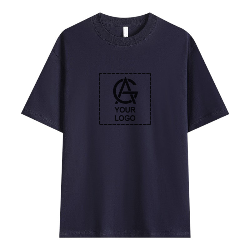 240GSM Dropped Shoulder Round Neck T-shirt
