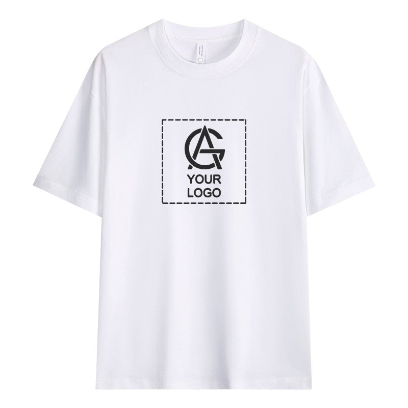 240GSM Dropped Shoulder Round Neck T-shirt