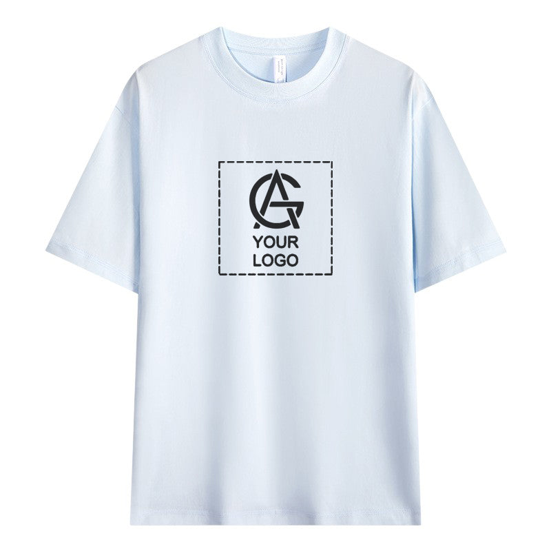 240GSM Dropped Shoulder Round Neck T-shirt