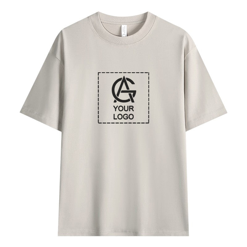 240GSM Dropped Shoulder Round Neck T-shirt