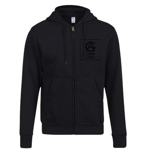 330GSM hooded zipper sweatshirt