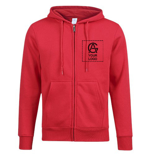 330GSM hooded zipper sweatshirt