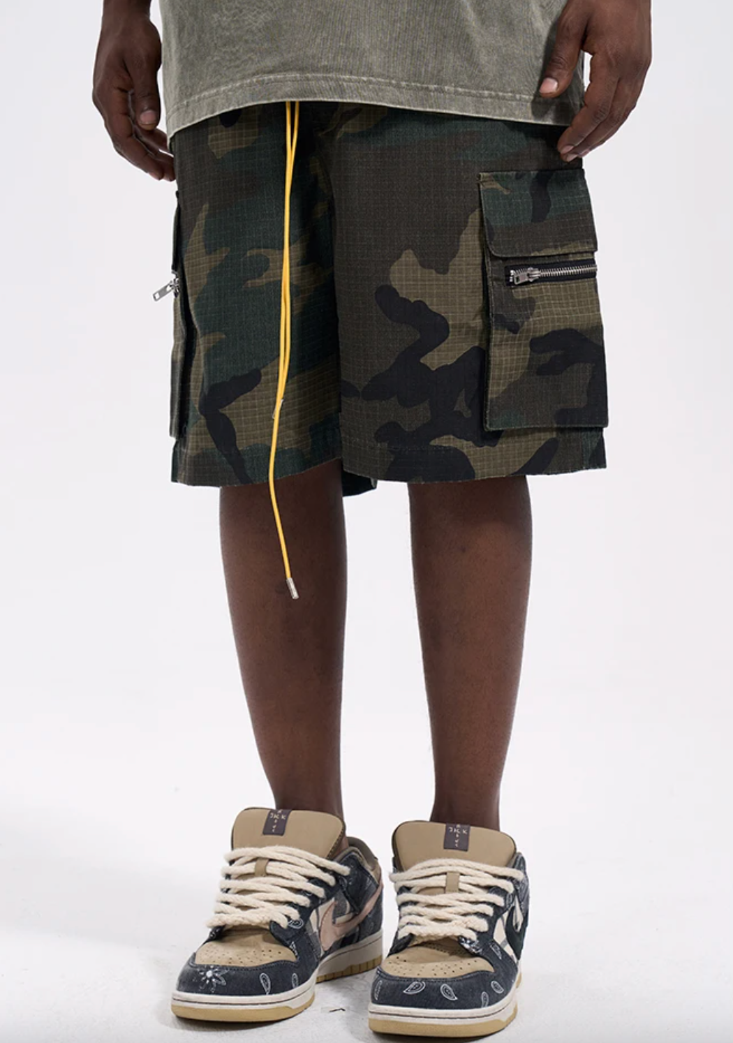 Camouflage Vintage Cargo Military Shorts