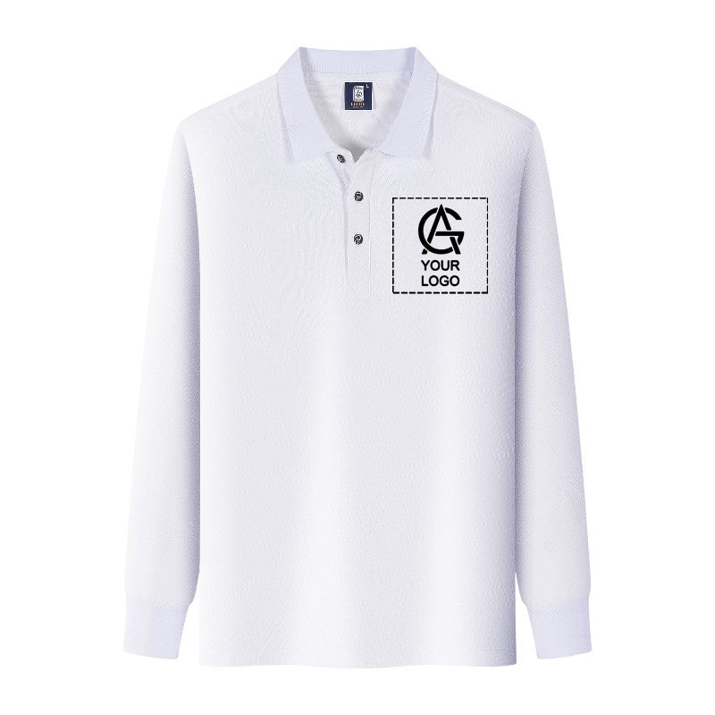 200GSM Long Sleeve Lapel Polo Shirt
