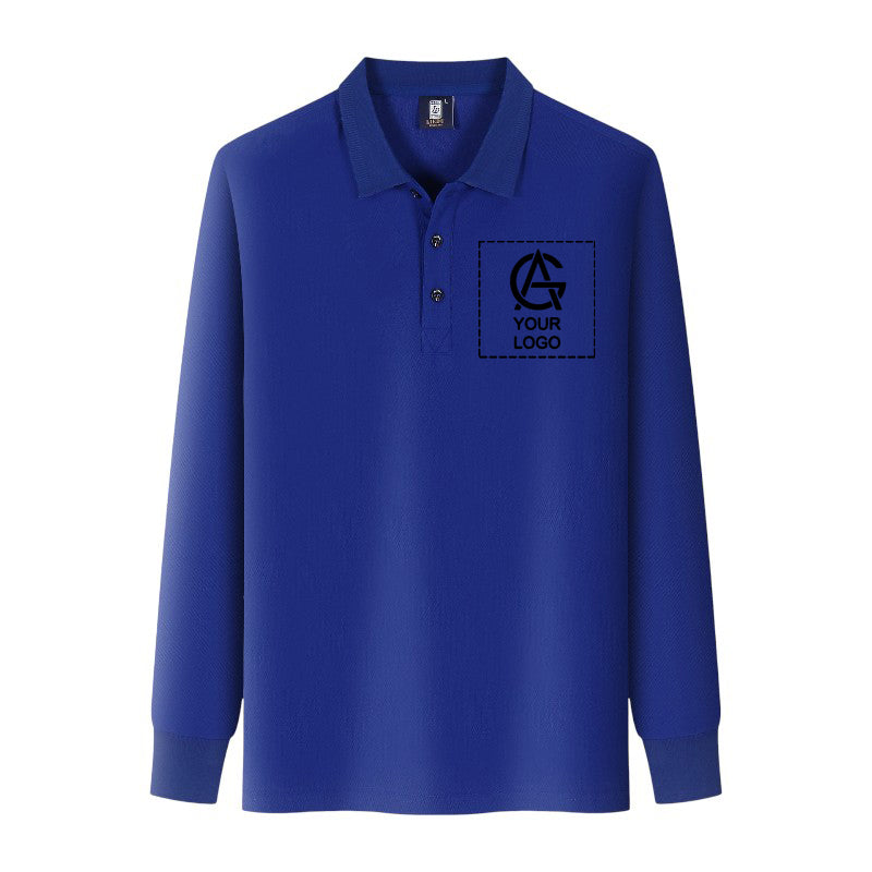 200GSM Long Sleeve Lapel Polo Shirt