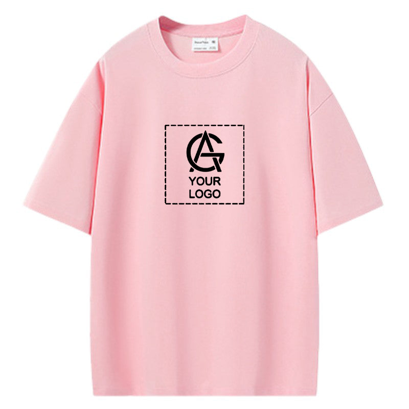 280GSM Drop Shoulder Round Neck Short-sleeved T-shirt