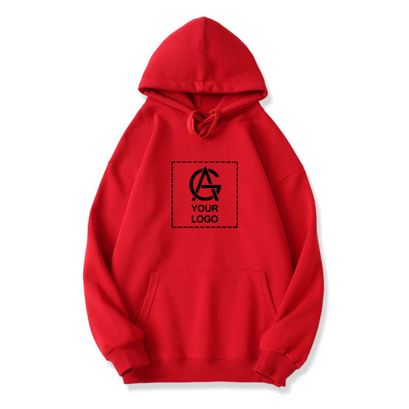 320GSM Loose Drop Shoulder Double-layer Looded Pullover Pocket Sweatshirt