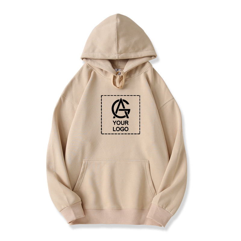 320GSM Loose Drop Shoulder Double-layer Looded Pullover Pocket Sweatshirt