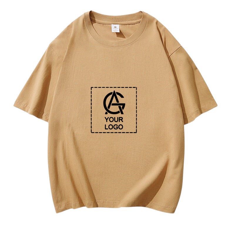 220GSM Cotton Trendy Round Neck Short-sleeved T-shirt