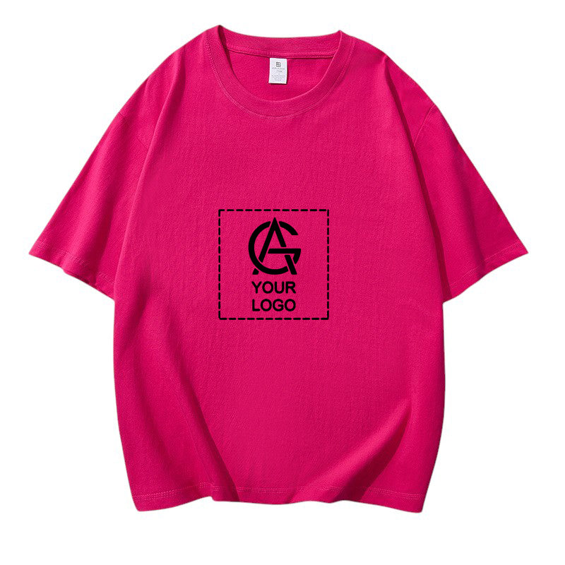 220GSM Cotton Trendy Round Neck Short-sleeved T-shirt