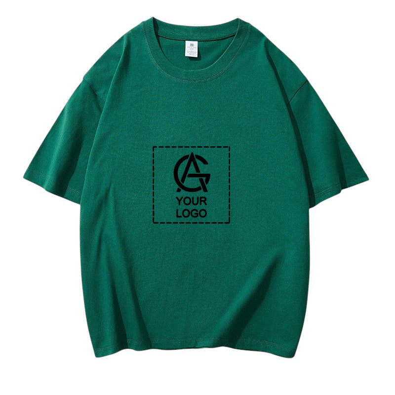 220GSM Cotton Trendy Round Neck Short-sleeved T-shirt