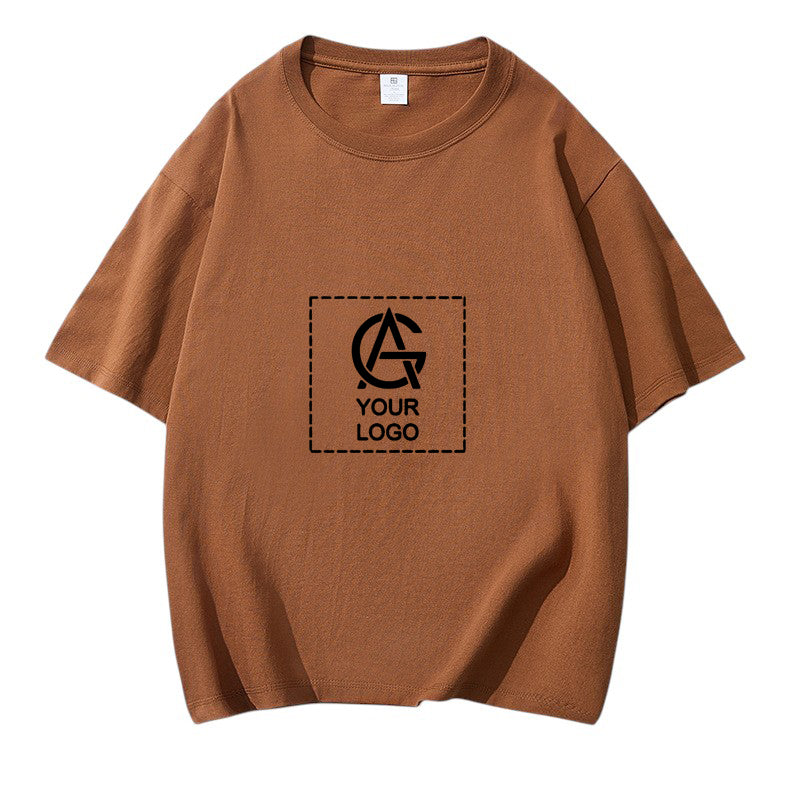 220GSM Cotton Trendy Round Neck Short-sleeved T-shirt