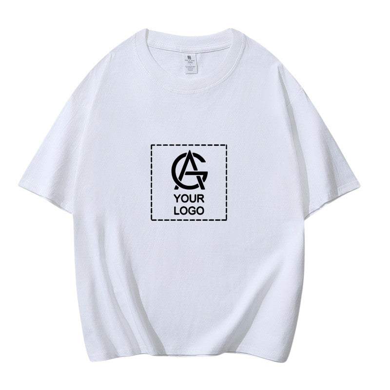 220GSM Cotton Trendy Round Neck Short-sleeved T-shirt