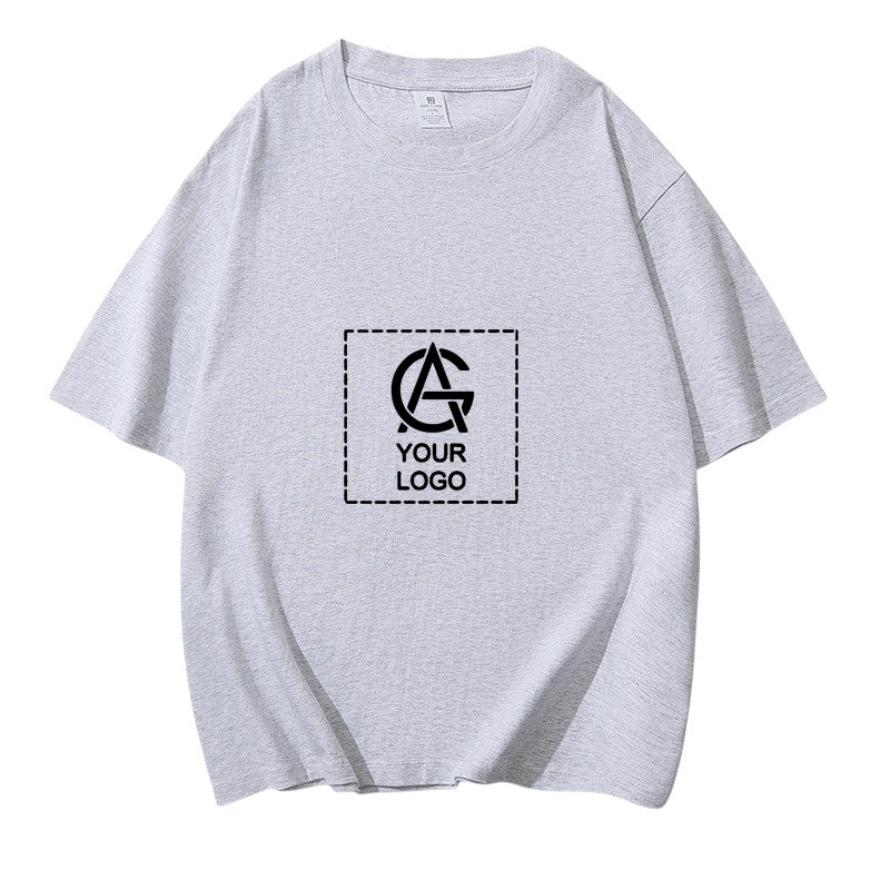 220GSM Cotton Trendy Round Neck Short-sleeved T-shirt