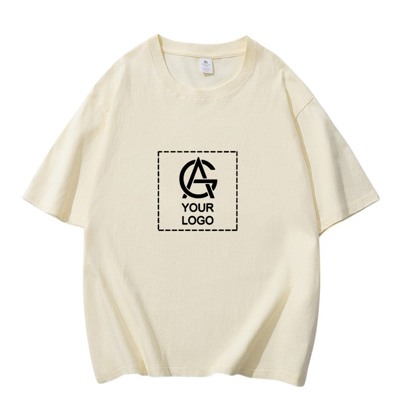 220GSM Cotton Trendy Round Neck Short-sleeved T-shirt