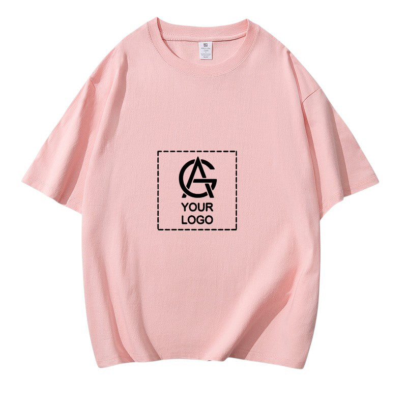 220GSM Cotton Trendy Round Neck Short-sleeved T-shirt