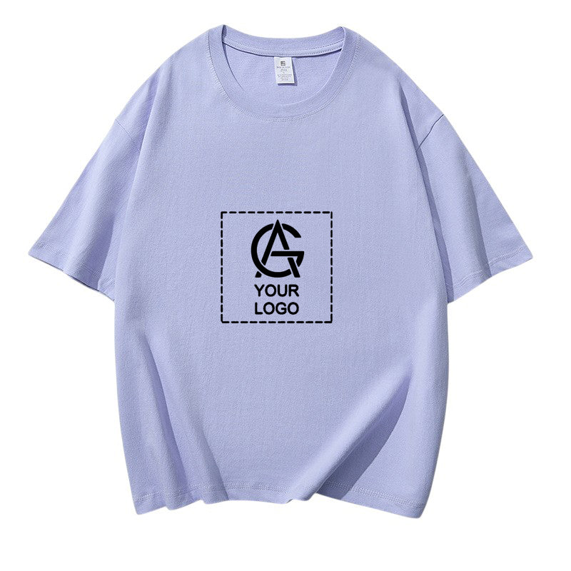 220GSM Cotton Trendy Round Neck Short-sleeved T-shirt