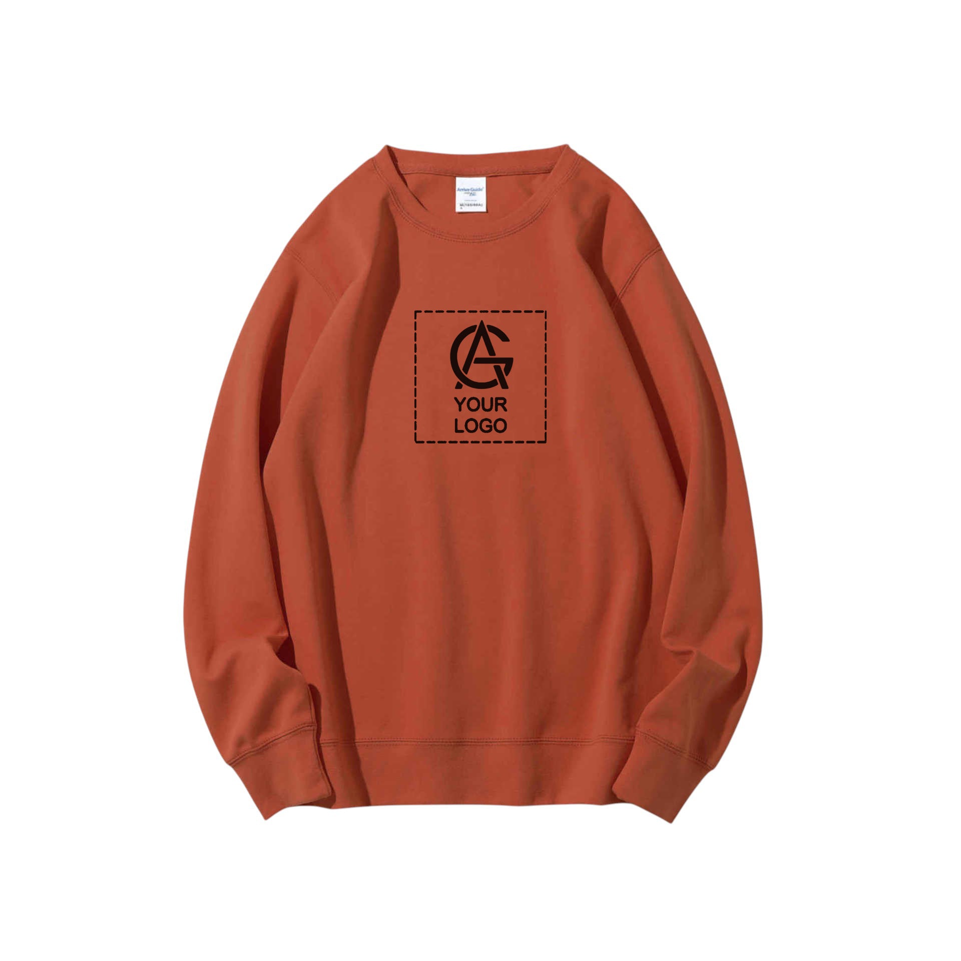 300GSM double-faced cotton round neck pullover sweatshirt