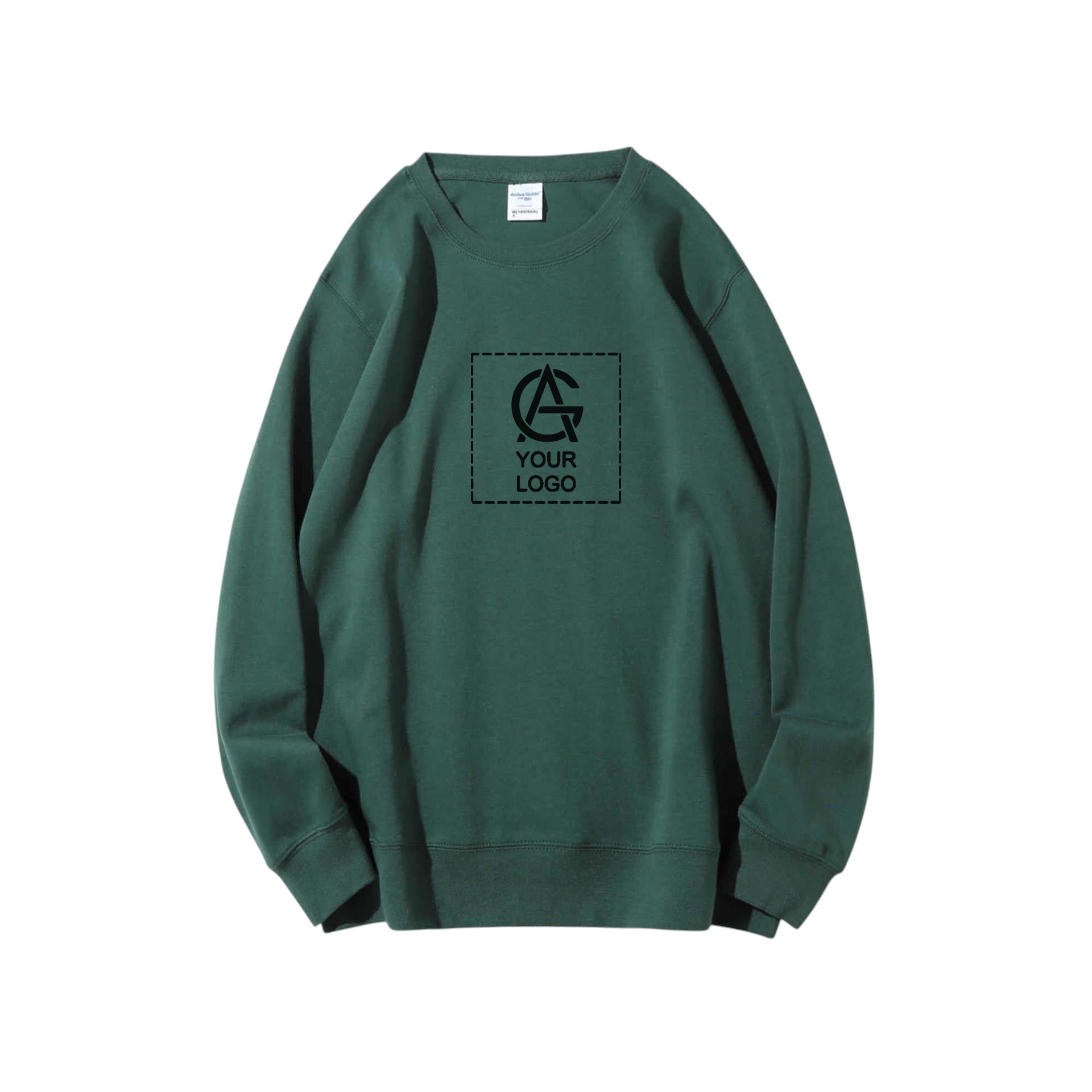 300GSM double-faced cotton round neck pullover sweatshirt – Atlasday