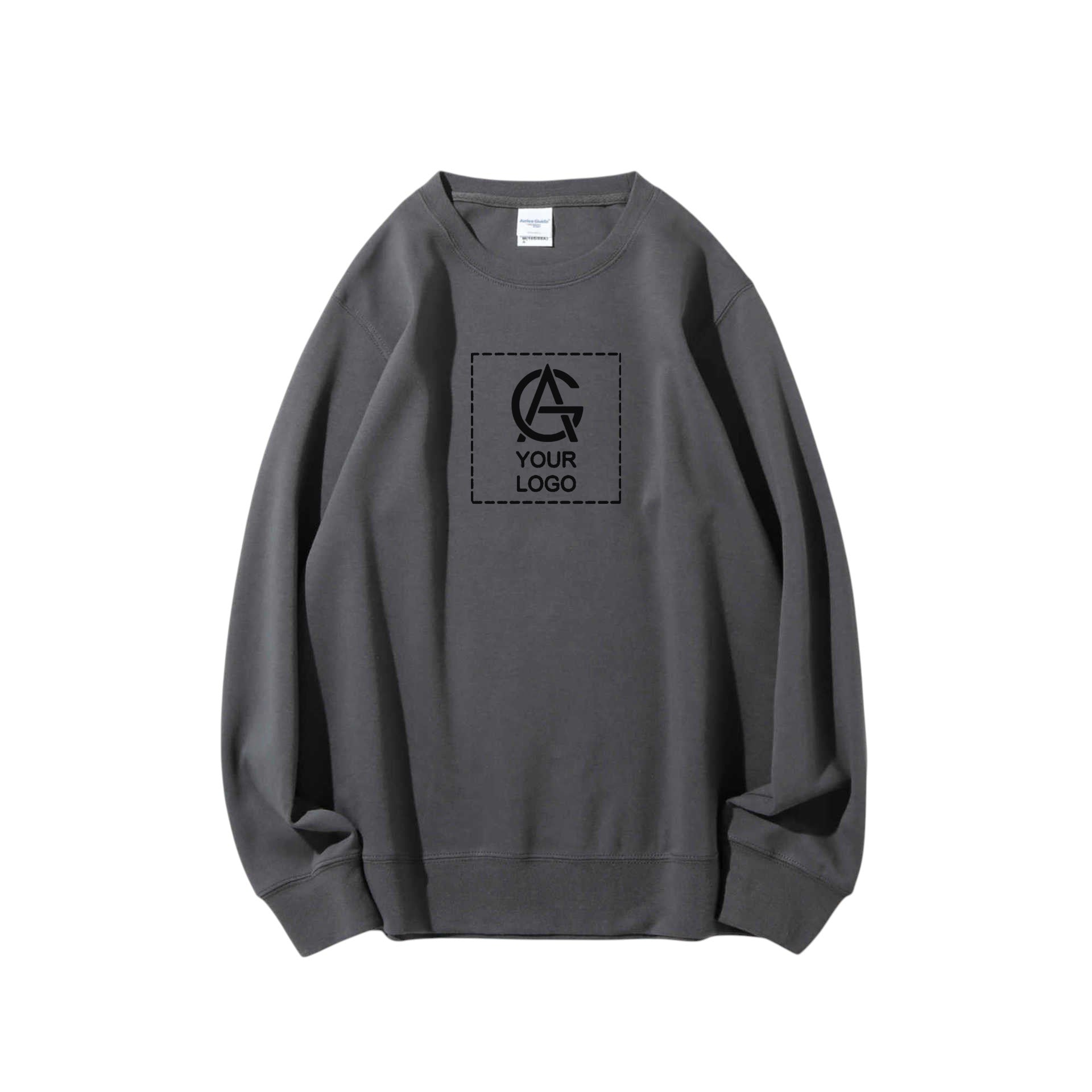 300GSM double-faced cotton round neck pullover sweatshirt