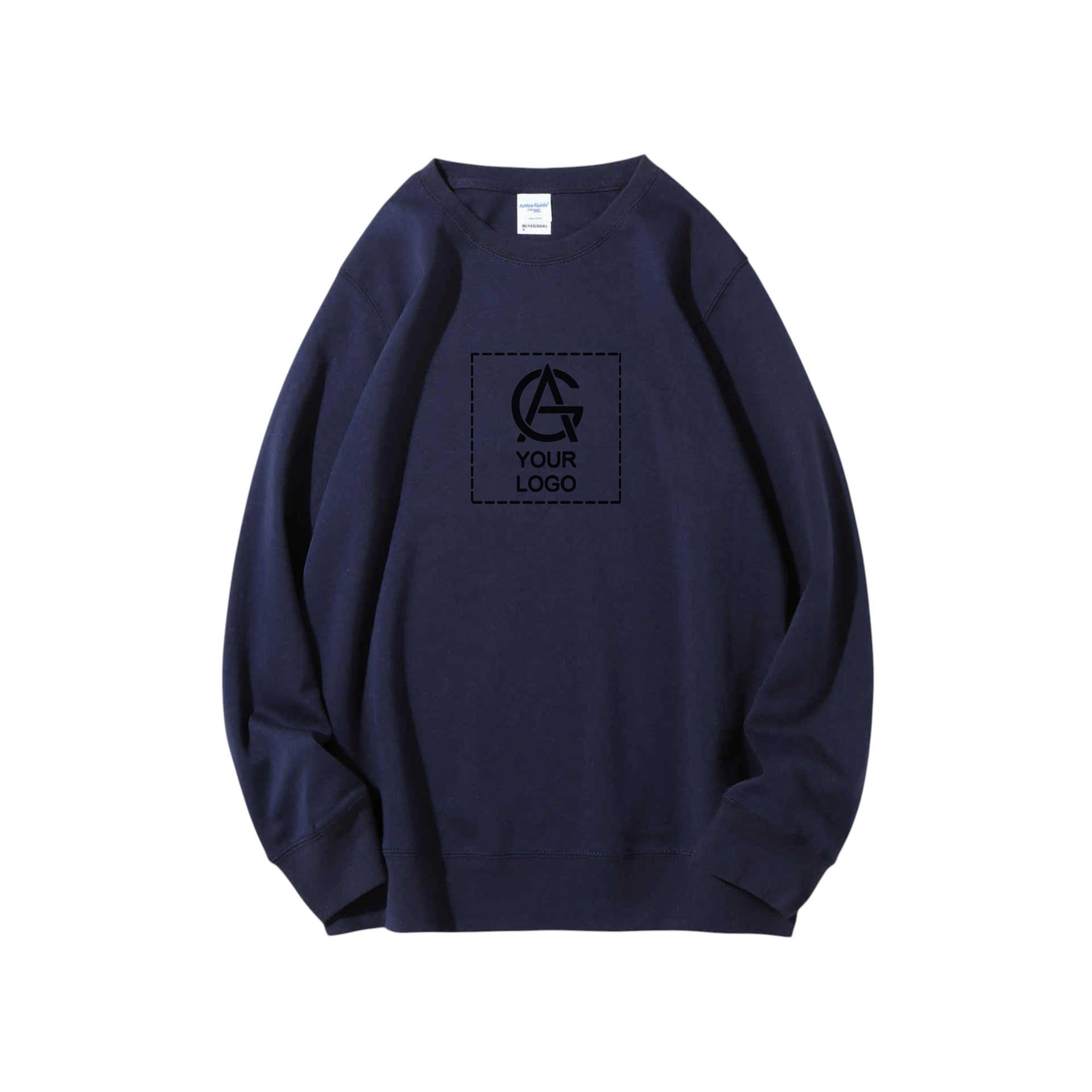 300GSM double-faced cotton round neck pullover sweatshirt