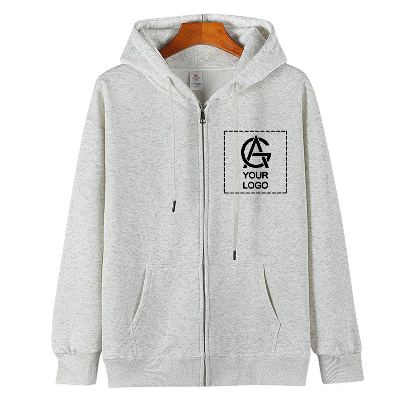 400GSM heavyweight cotton hooded zipper sweatshirt