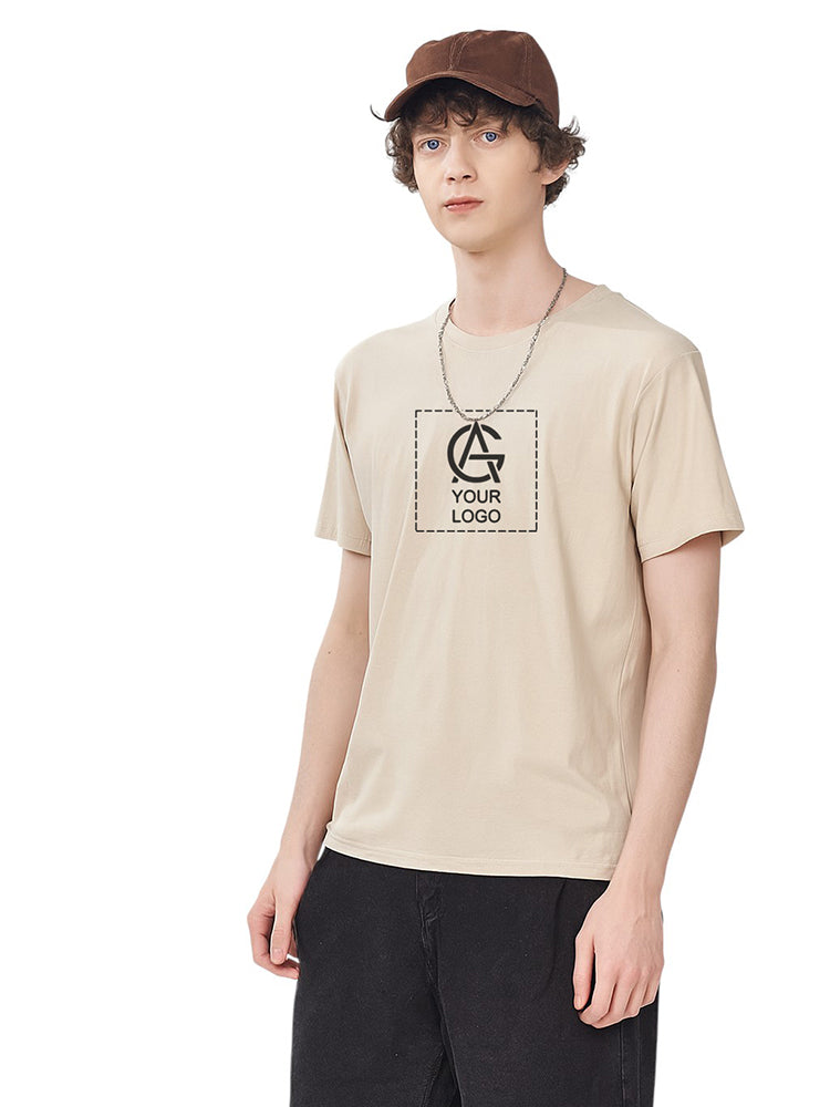 180GSM Pure Cotton Short-sleeved T-shirt