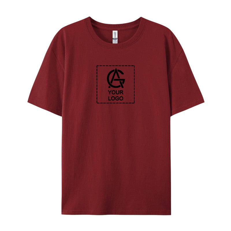 180GSM Pure Cotton Short-sleeved T-shirt