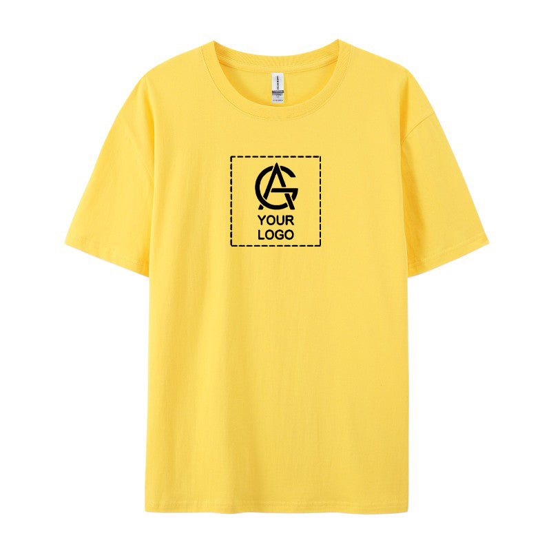 180GSM Pure Cotton Short-sleeved T-shirt