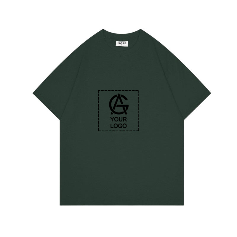 260GSM Straight Shoulder Round Neck T-shirt