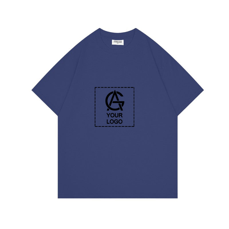 260GSM Straight Shoulder Round Neck T-shirt