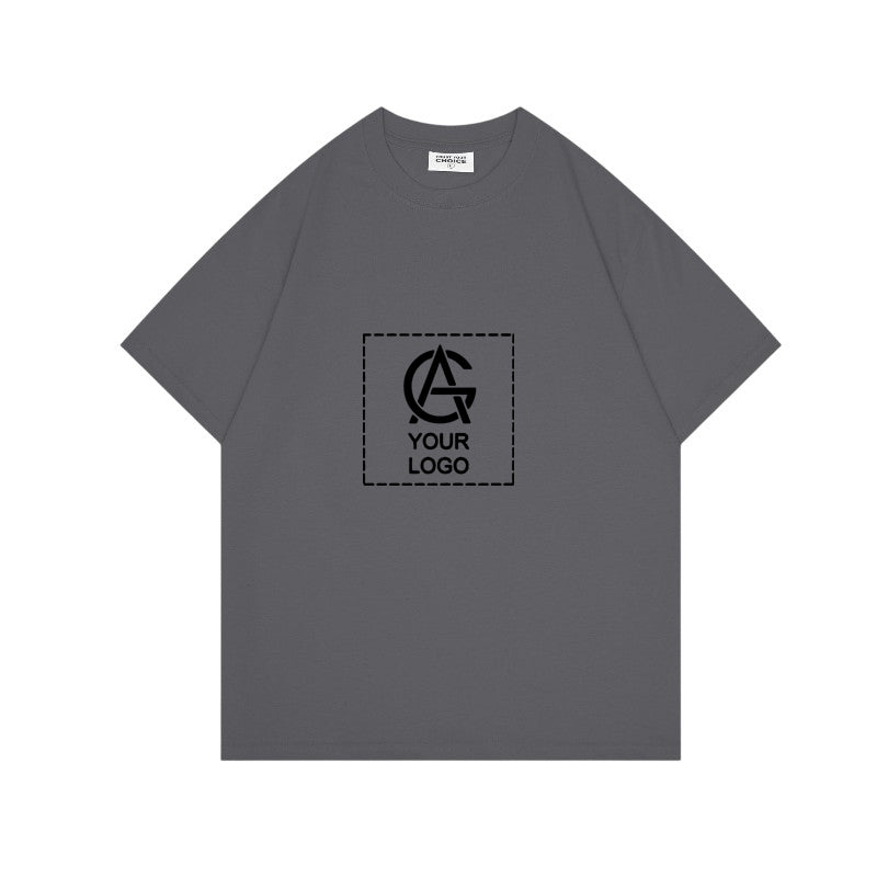260GSM Straight Shoulder Round Neck T-shirt