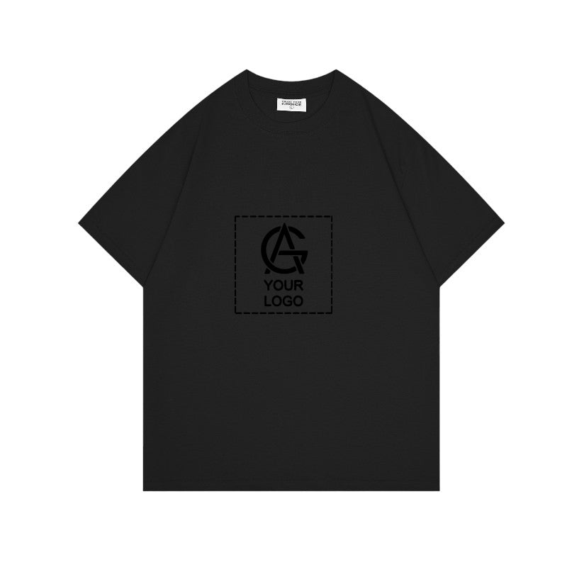 260GSM Straight Shoulder Round Neck T-shirt