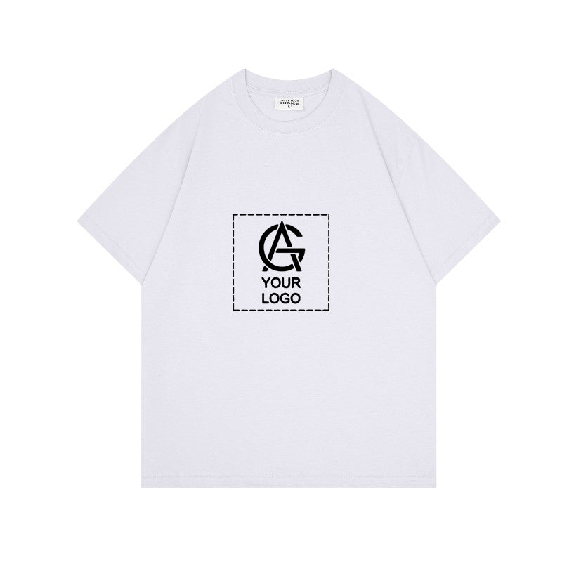 260GSM Straight Shoulder Round Neck T-shirt