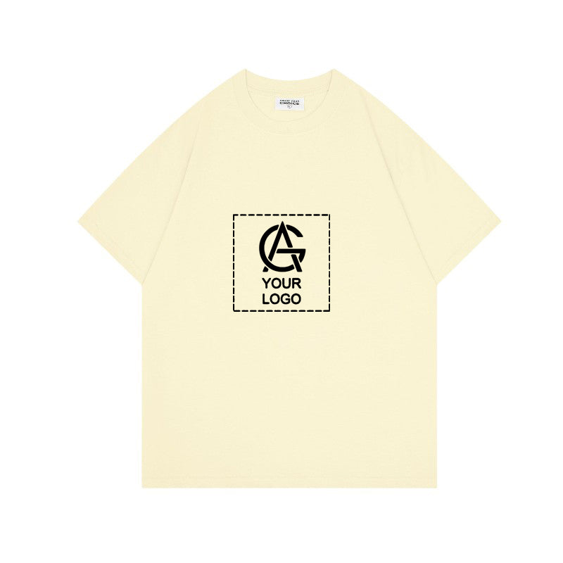 260GSM Straight Shoulder Round Neck T-shirt