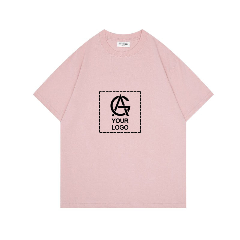 260GSM Straight Shoulder Round Neck T-shirt