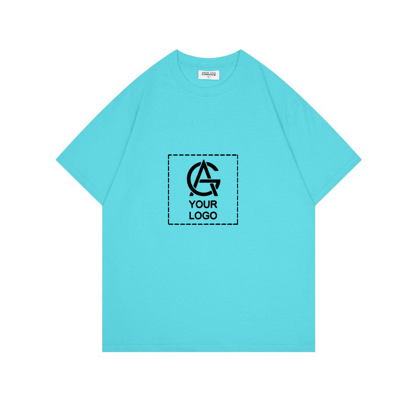 260GSM Straight Shoulder Round Neck T-shirt