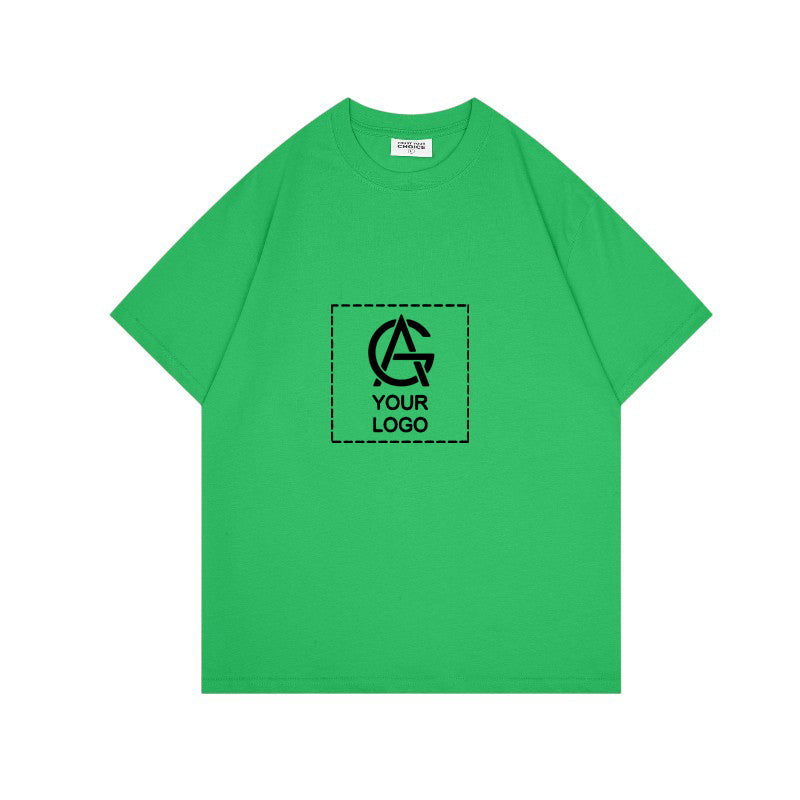 260GSM Straight Shoulder Round Neck T-shirt