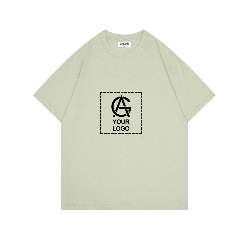 260GSM Straight Shoulder Round Neck T-shirt