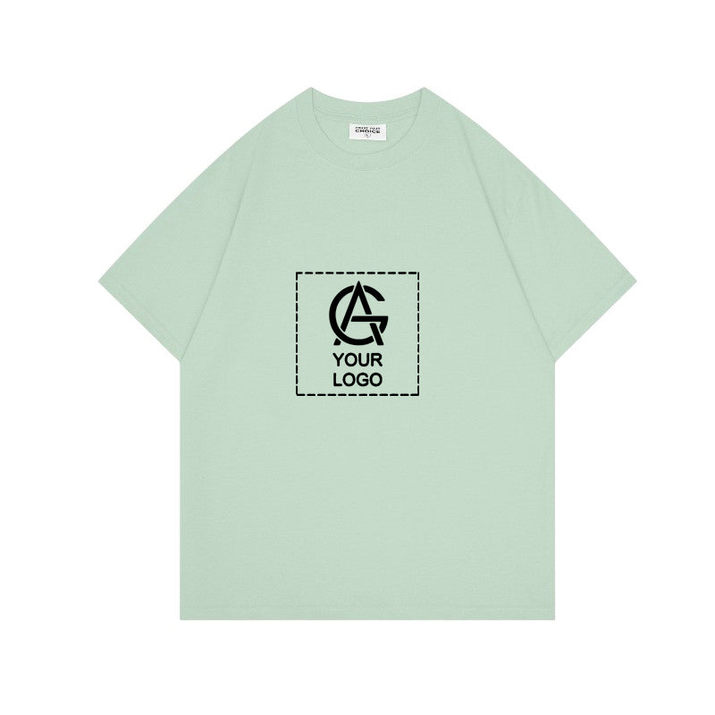 260GSM Straight Shoulder Round Neck T-shirt