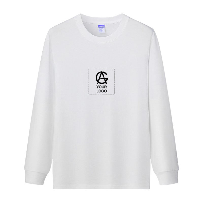 260GSM Straight Long Sleeve Round Neck T-shirt