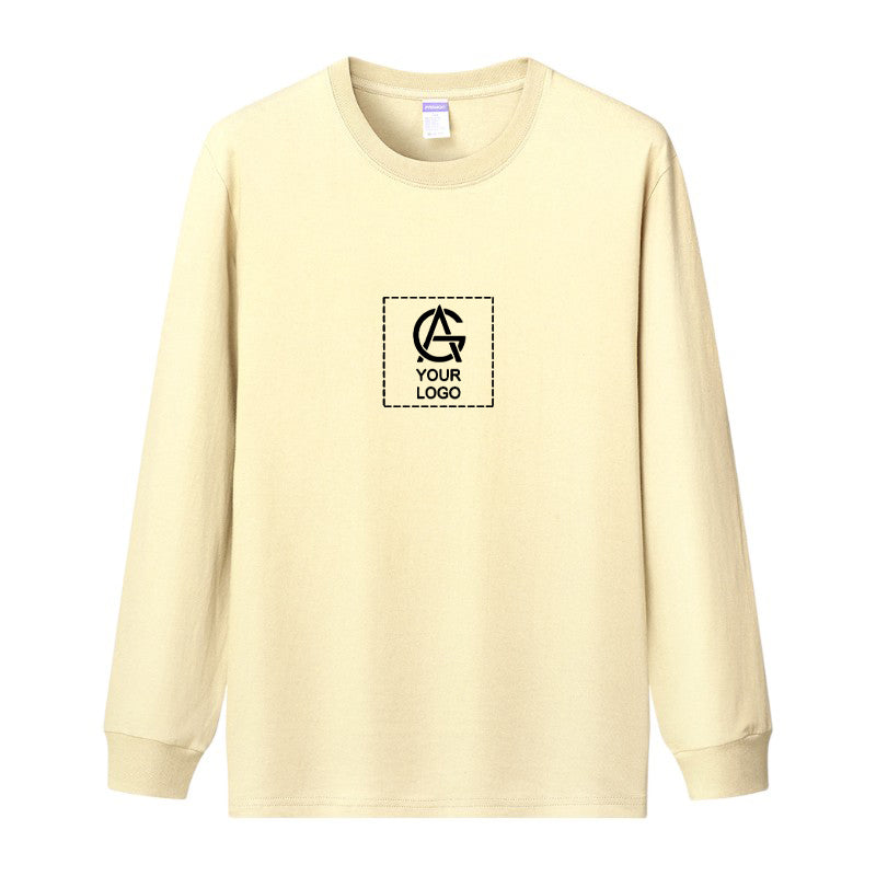 260GSM Straight Long Sleeve Round Neck T-shirt