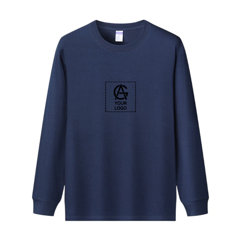 260GSM Straight Long Sleeve Round Neck T-shirt