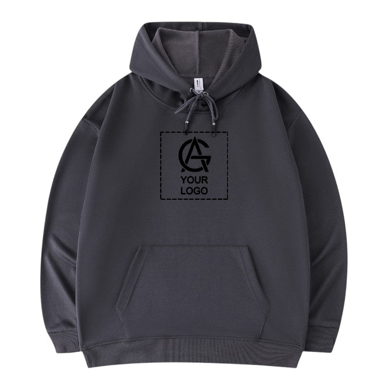 Drop Shoulder Trendy Hooded Sweatshirt