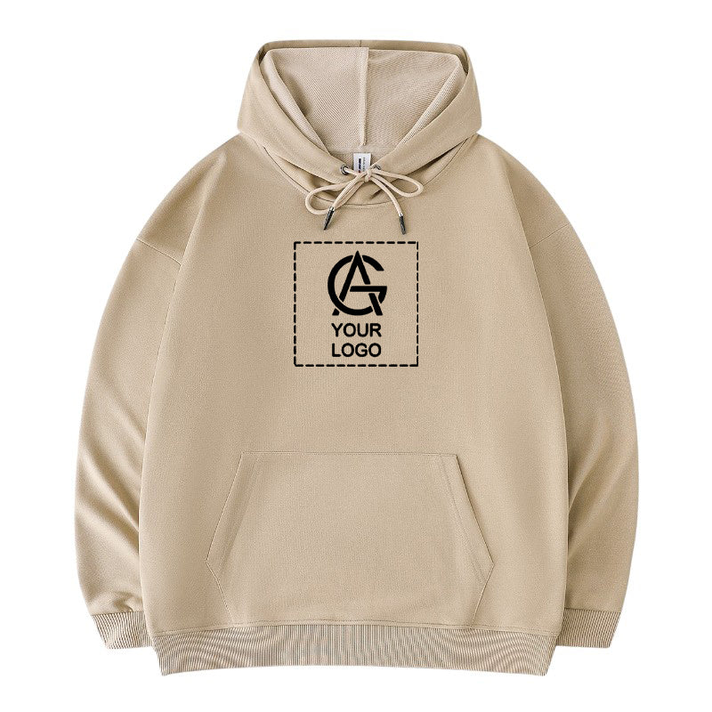 Drop Shoulder Trendy Hooded Sweatshirt