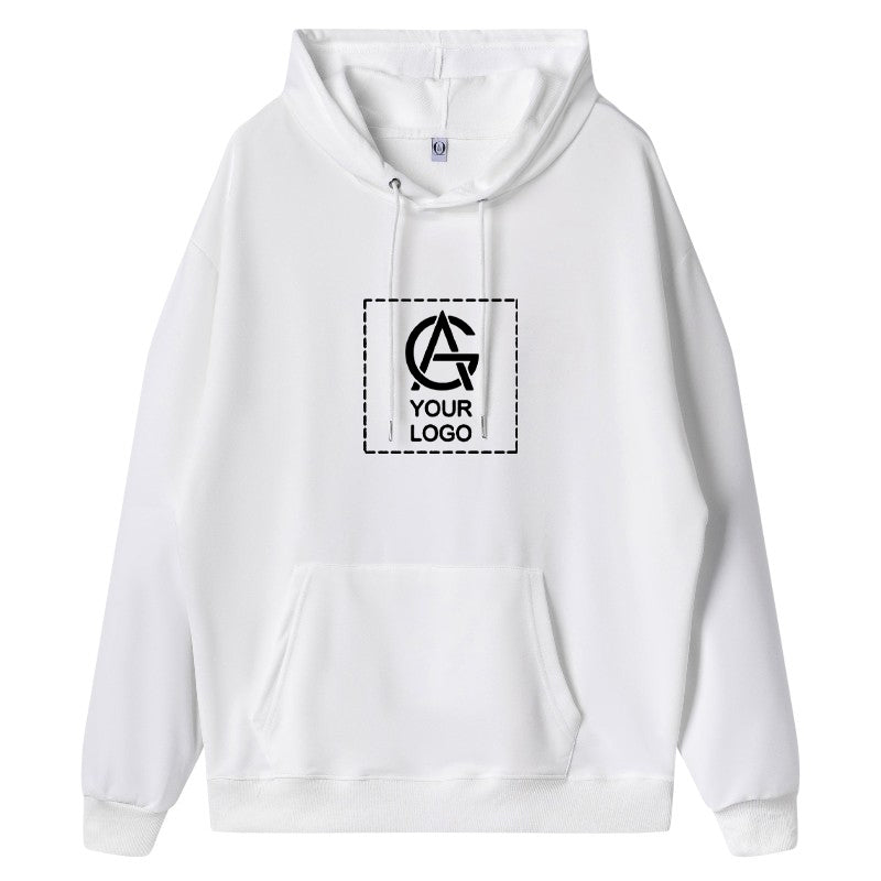 Drop Shoulder Trendy Hooded Sweatshirt